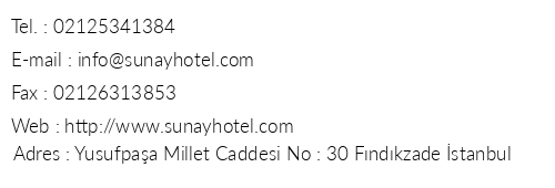 Cevdet Sunay Hotel telefon numaralar, faks, e-mail, posta adresi ve iletiim bilgileri